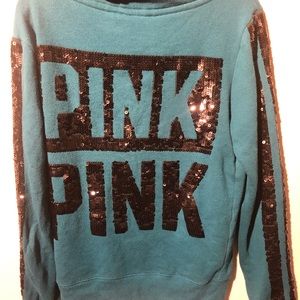 Pink extra small hooded zip up sweatshirt